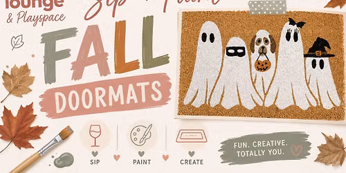 Sip + Paint Fall Doormats