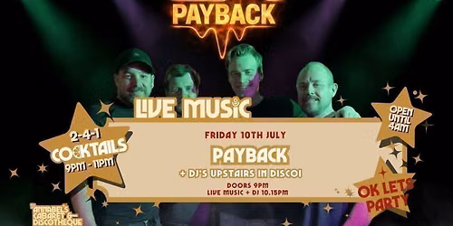 Live Music: THE PAYBACK \/\/ Annabel\u2019s Cabaret & Discotheque