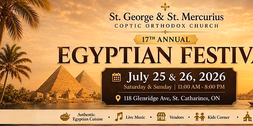 17th Annual Egyptian Festival | Free Entry