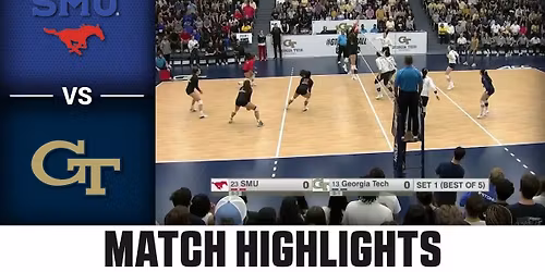 Georgia Tech Yellow Jackets at SMU Mustangs Womens Volleyball at Moody Coliseum