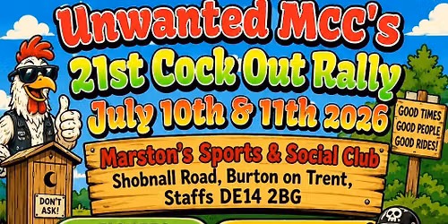 Unwanted Mcc's 21st Cock Out Rally. Coming of age a special rally