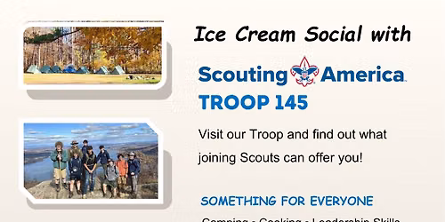 Ice Cream Social with Troop 145 Hughsonville!