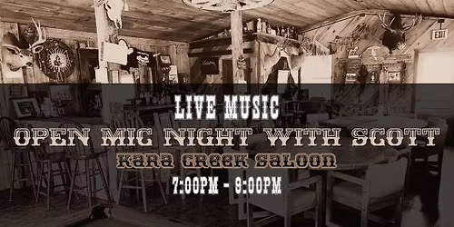 Open Mic Night With Scott 