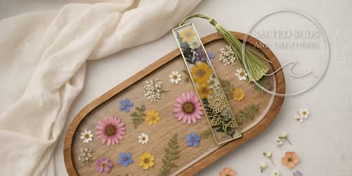 Dried Floral Resin Tray and Bookmark Workshop