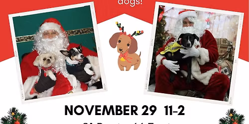 Pet Photos with Santa and Dog Adoption Event