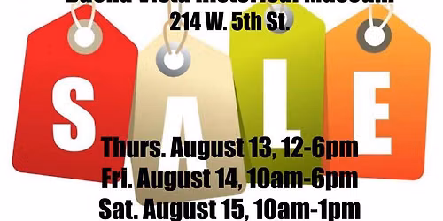Buena Vista Historical Museum Garage Sale