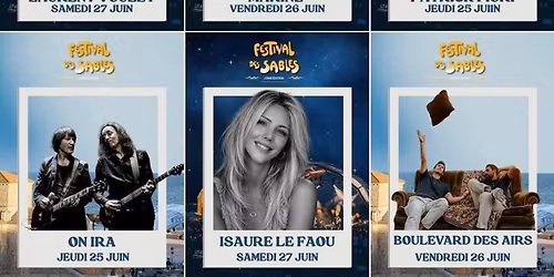 Concert ON IRA en 1\u00e8re partie de Patrick Fiori au Festival des Sables (85)