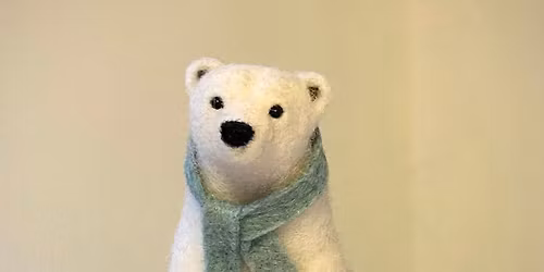 Needle felted Polar Bear with Jo Gardiner Art
