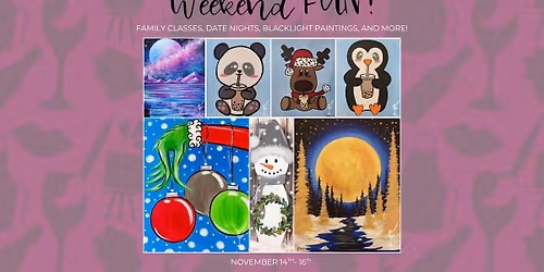 Get ready for a fun weekend! \ud83c\udfa8\u2728 November 14th - 16th