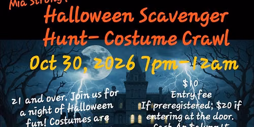 Halloween Scavenger Hunt Costume Crawl