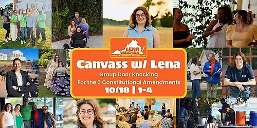 Community Canvassing w\/ Lena: For the 3 Constitutional Amendments