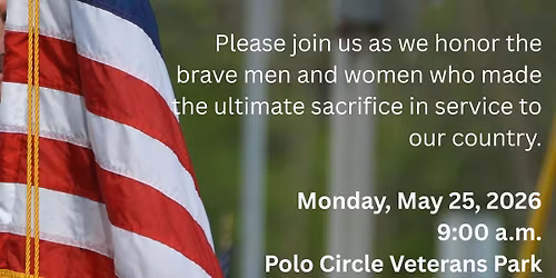 MEMORIAL DAY OBSERVANCE