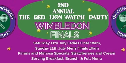 Wimbledon Finals weekend