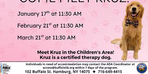 Kruz the Reading Dog