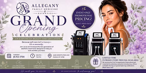 Allegany Family Medicine & Esthetics Grand Opening Event