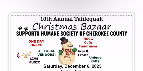 10th Annual Tahlequah Christmas Bazaar