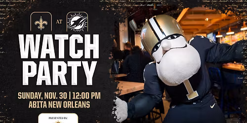 Saints Watch Party with Cheer Krewe & Sir Saint