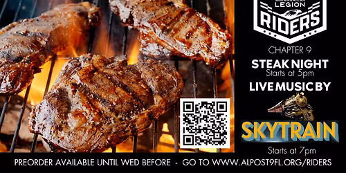 STEAK NIGHT with SKYTRAIN!