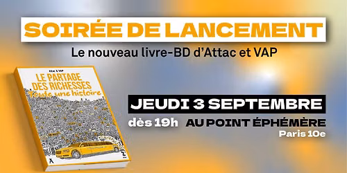 Soir\u00e9e de lancement du livre-BD "Le Partage des richesses"