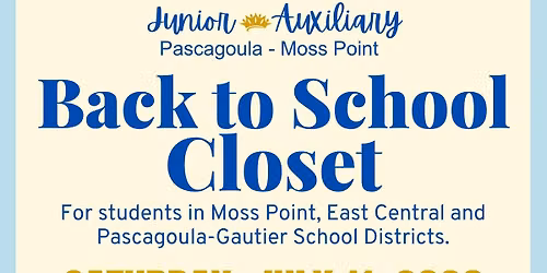 JAPMP Back to School Closet