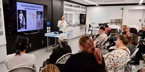 Drawing at the Human Anatomy Lab with Dr. Sari Hannila