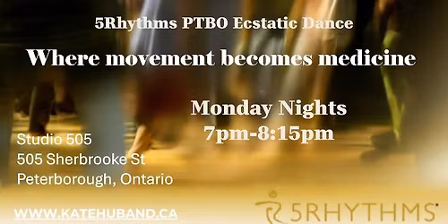 5Rhythms Peterborough Monday Nights