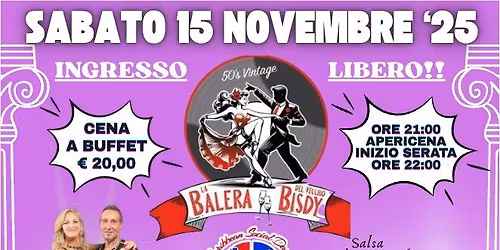 🪩🇨🇺🎵 Sabato 15 Novembre 2025 “LA BALERA LATINA MONTECATINI” 🎵🇨🇺🪩