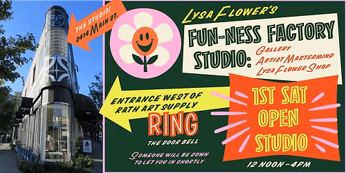 1st Saturday Open Studio at The Fun-ness Factory Studio Gallery