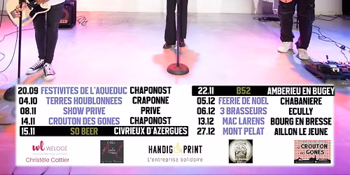 Over The Moon en concert au B52 a AMBERIEU EN BUGEY