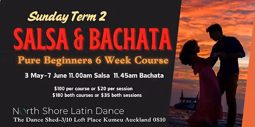 Sunday Salsa and Bachata Beginners Course-Kumeu