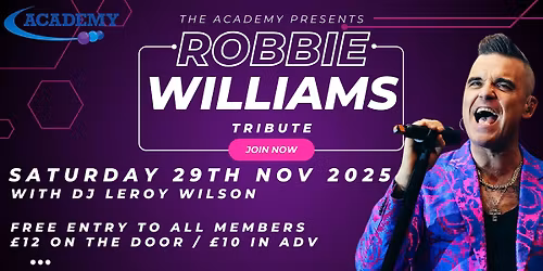Robbie Williams Tribute