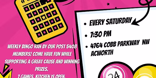 Saturday Night Bingo @ VFW Post 5408