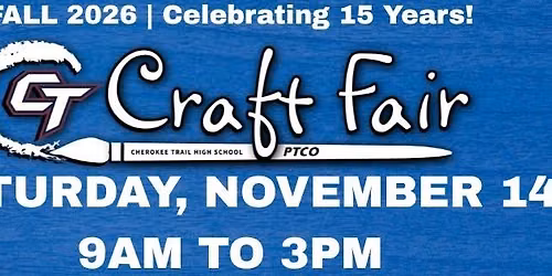 Fall 2026 Cherokee Trail Craft Fair