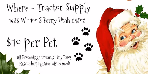 Pictures with Santa Paws!🐾🎅