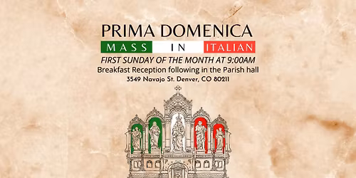 La Prima Domenica: Mass in Italian