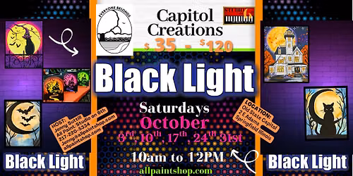 Capitol Creations Black Light Saturdays