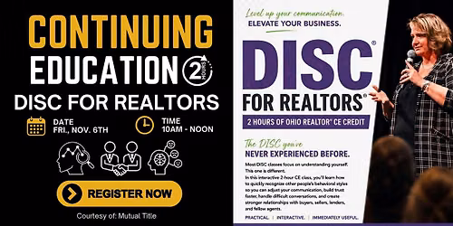 Continuing Education - 2 Hour - Disc for Realtors