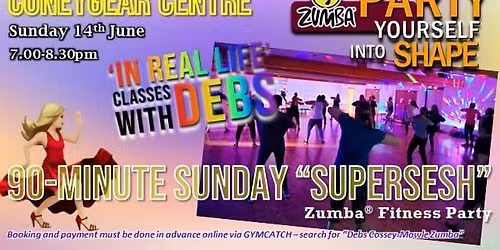 SUNDAY SUPERSESH 90-minute Zumba\u00ae Party \ud83e\udd73\ud83d\udc83\ud83e\udea9
