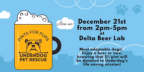 Pints for Pups at Delta Beer Lab