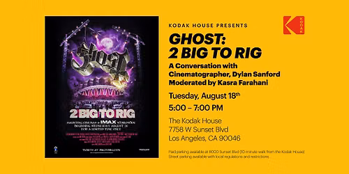 GHOST: 2 BIG TO RIG - A Conversation with Cinematographer, Dylan Sanford