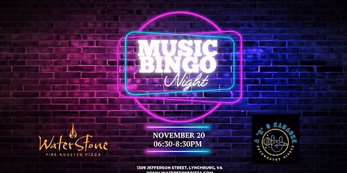 Music Bingo Night at Waterstone Pizza