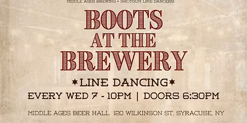 Boots at the Brewery | Line Dancing @ Middle Ages Brewery