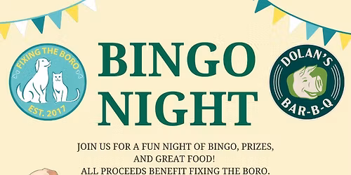 May Bingo at Dolans BBQ