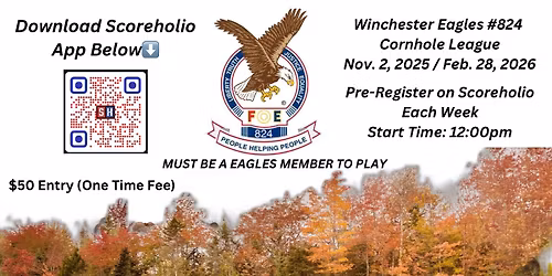 Winchester Eagles #824 Cornhole League