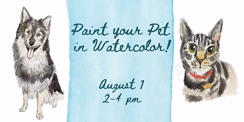 Watercolor Pet Portrait Class