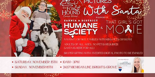 Pictures with Santa in Support of the SDHS ~ Day One 