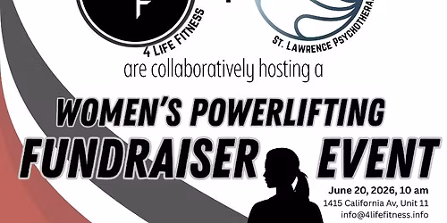 Women\u2019s Powerlifting Fundraising Event