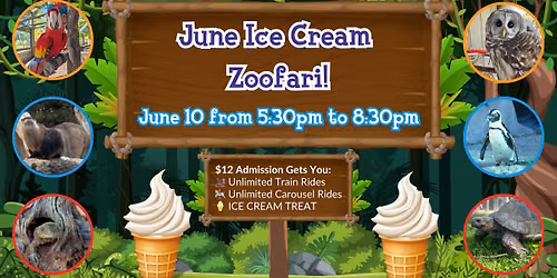 June Ice Cream ZOOfari