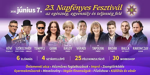 23. Napf\u00e9nyes Fesztiv\u00e1l