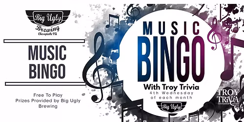 Music BINGO Night at Big Ugly Brewing